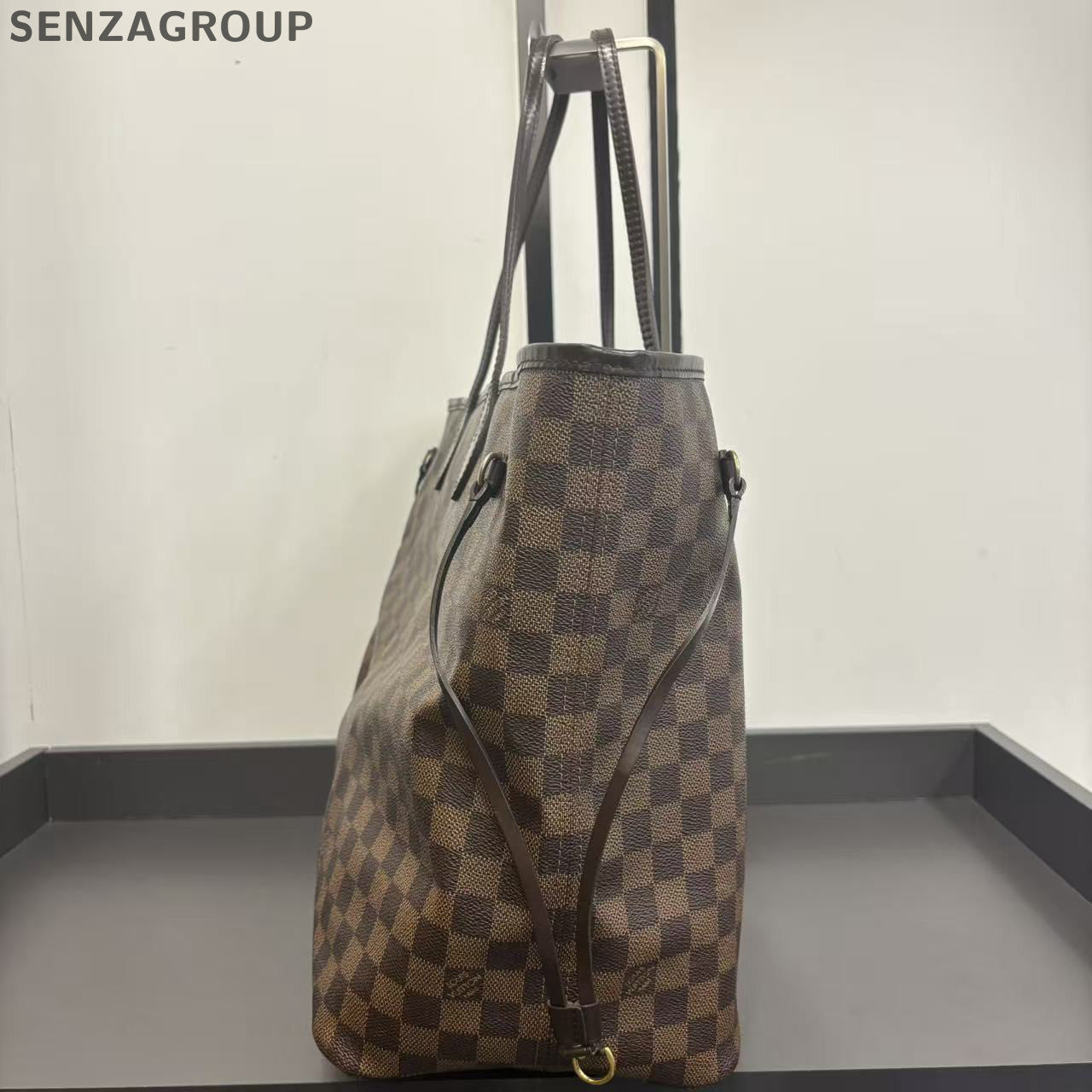 Louis Vuitton Neverfull MM Damier Ebene Tote Bag Classic Women's