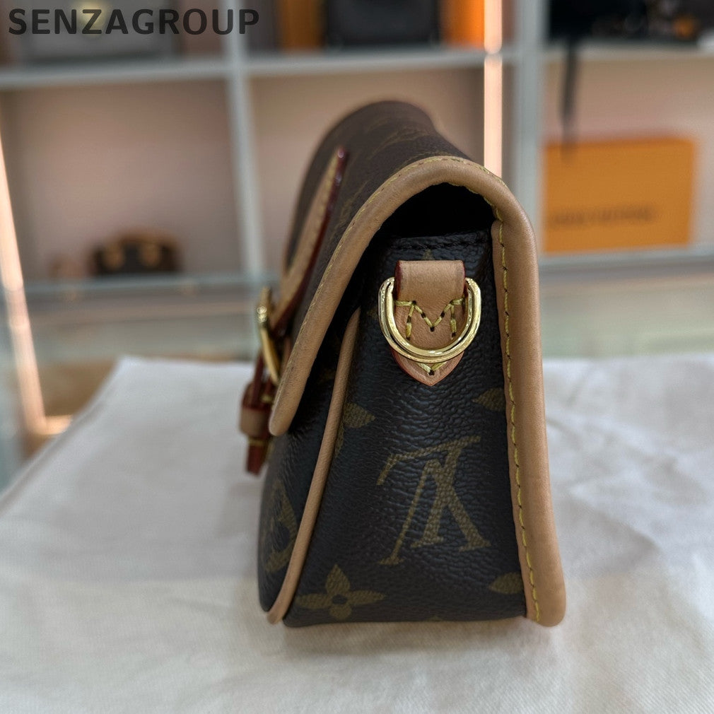 Louis Vuitton NANO Fagotti Monogram Shoulder Crossbody Bag Brown Classic Women