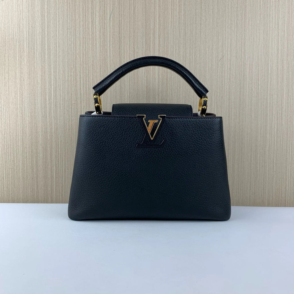 Louis Vuitton Capucines BB Black Calfskin Handbag Crossbody Bag
