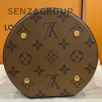 Louis Vuitton Cannes Monogram Bucket Bag Brown Gold Women's Handbag