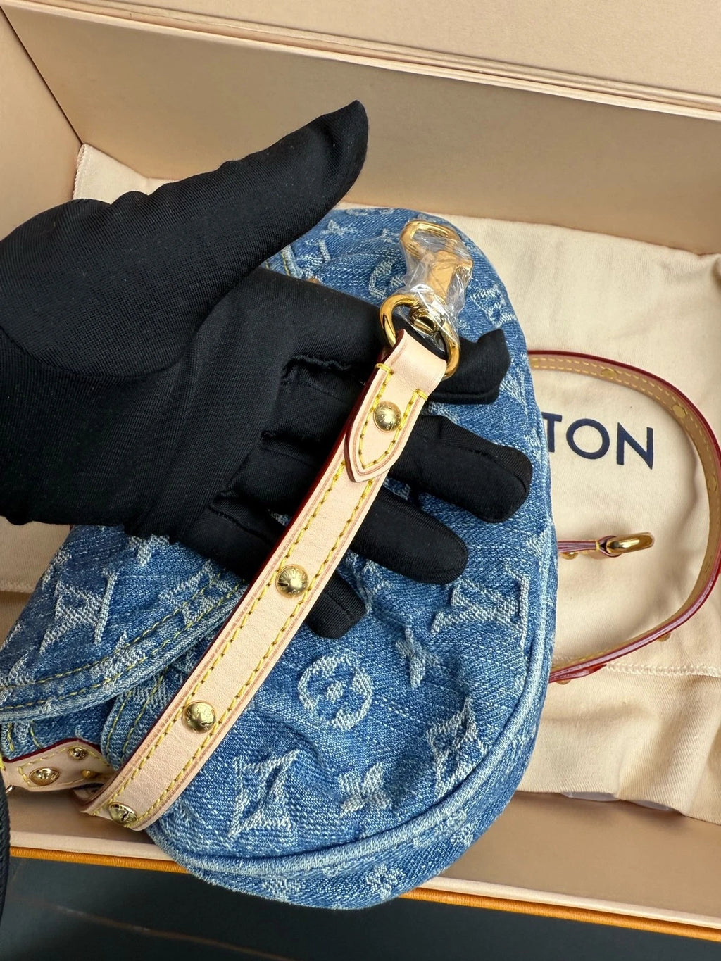 Louis Vuitton Sunset Monogram Denim Shoulder Bag