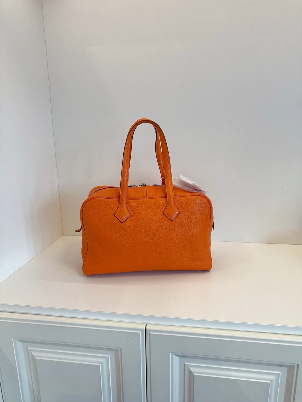 Hermes Victoria35 Orange Handbag For Women
