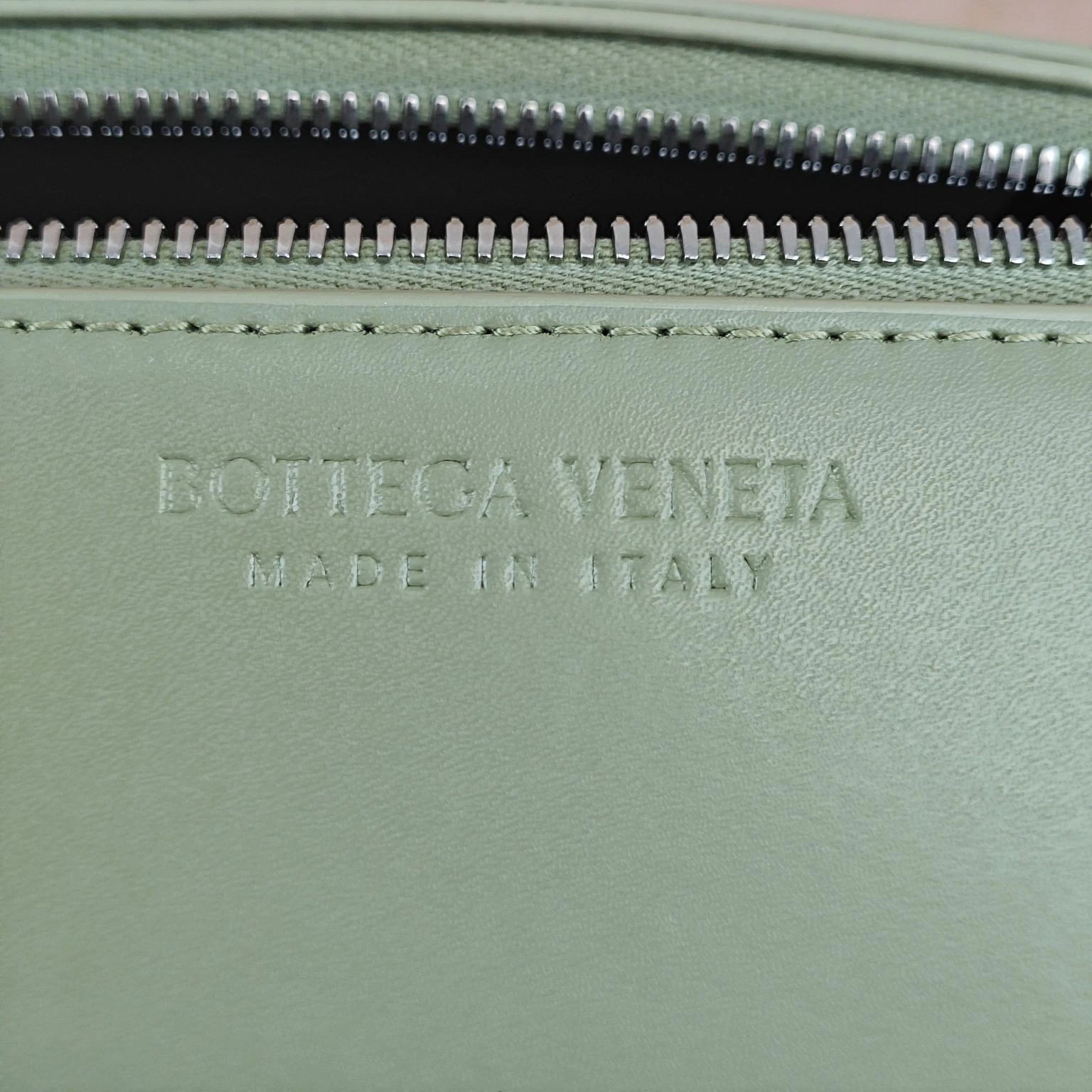 Bottega Veneta Light Green Woven Leather Cylinder Crossbody Bag Women