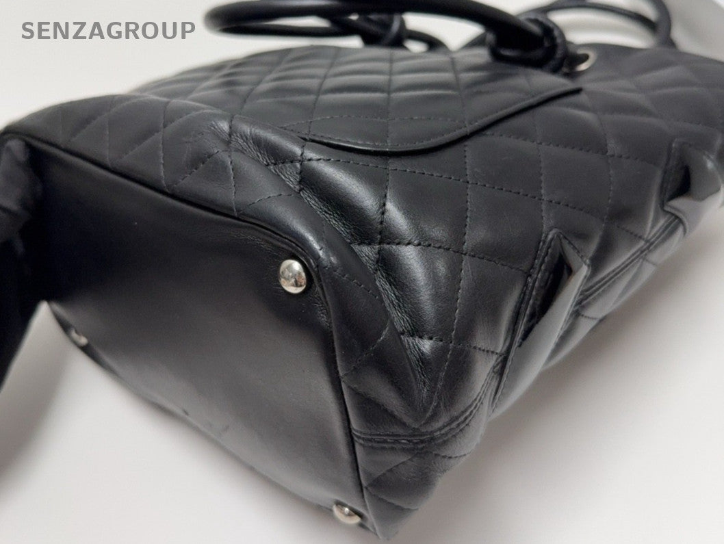 CHANEL So Black Cambon small size tote Shoulder bag