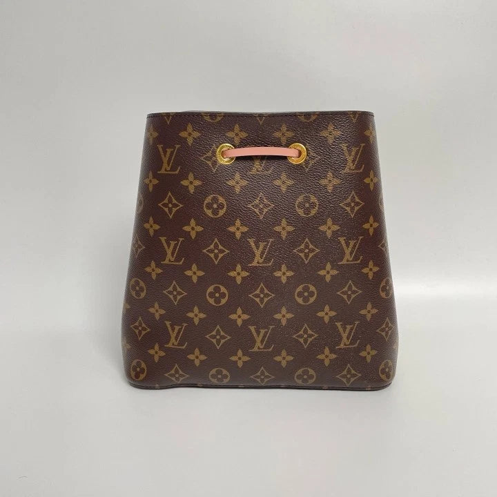 Louis Vuitton NeoNoe Monogram Canvas Medium Pink Bucket Bag For Women