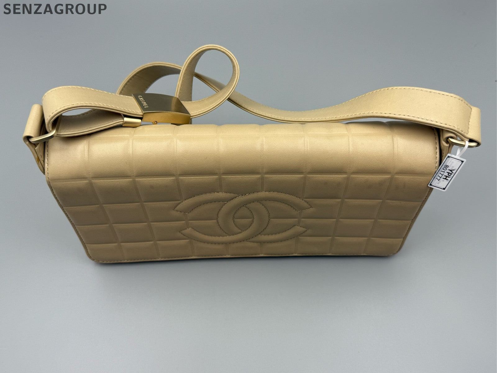 Chanel Quilted Shoulder Bag Beige Women's Classic