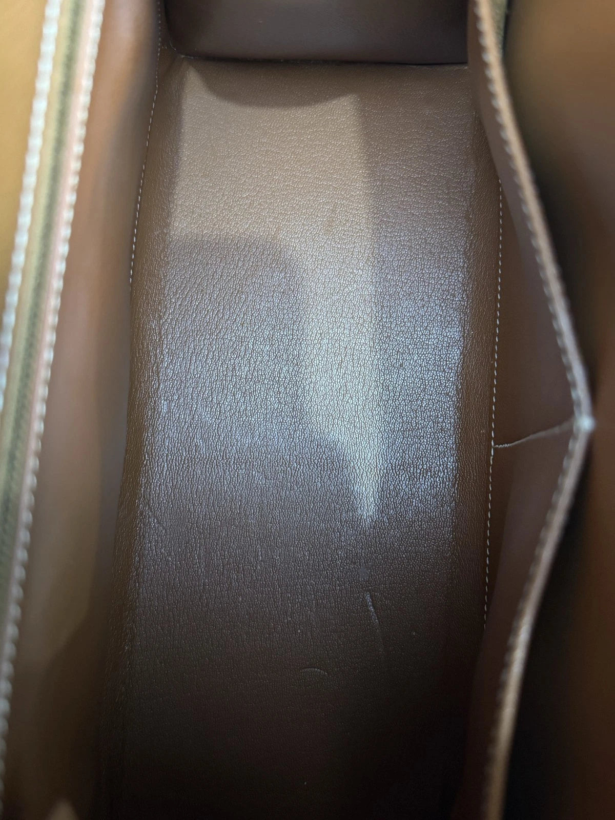 Hermes Kelly28 Canvas Top Handle Bag Crossbody Beige Brown Classic Women
