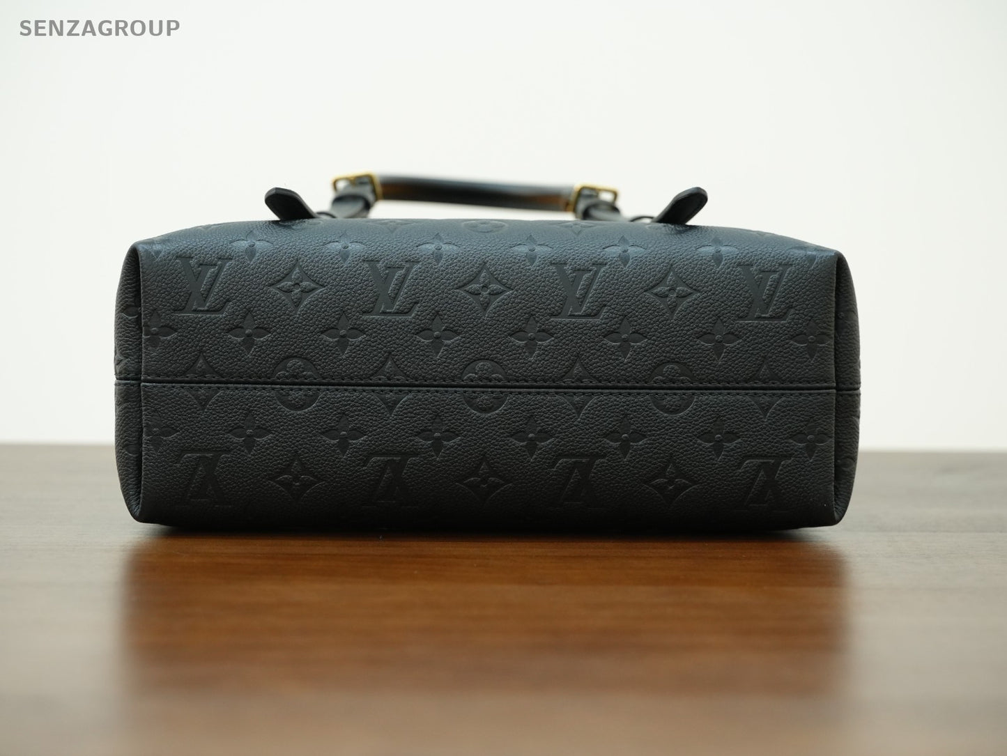 Louis Vuitton Babylon Monogram Empreinte Tote 2way Shoulder Handbag Black Gold