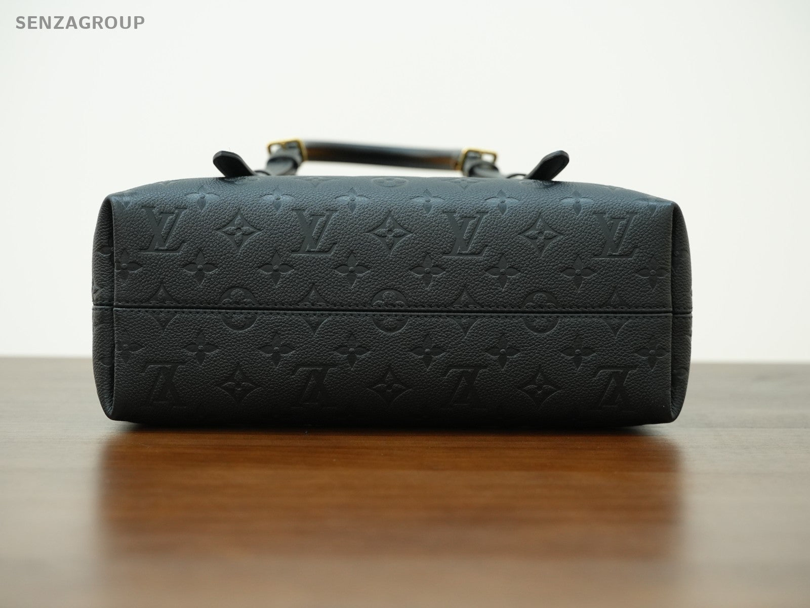 Louis Vuitton Babylon Monogram Empreinte Tote 2way Shoulder Handbag Black Gold