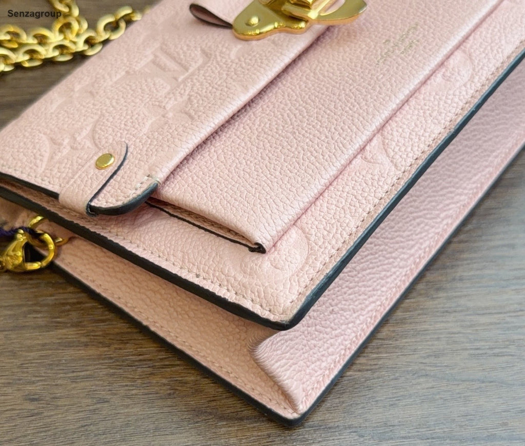 Louis Vuitton Vavin WOC Monogram Shoulder Bag Pink Gold Used Women Classic