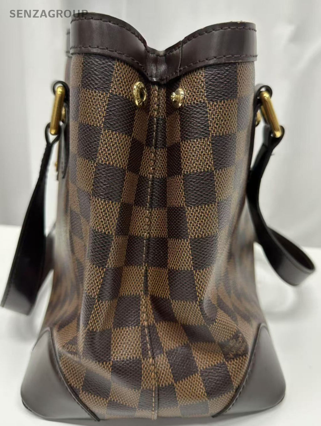 Louis Vuitton Damier Monogram Hampstead Handbag Brown
