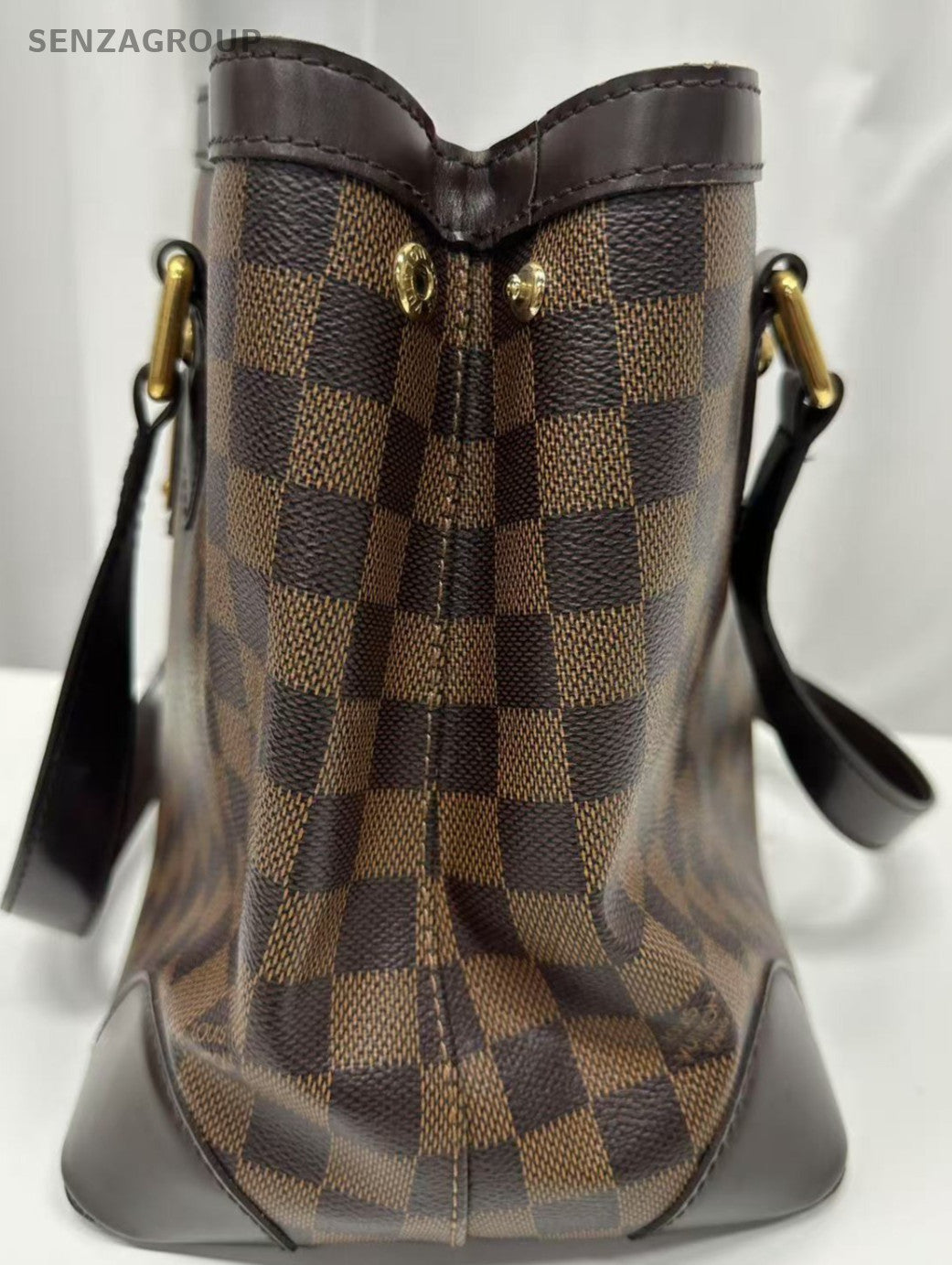 Louis Vuitton Damier Monogram Hampstead Handbag Brown