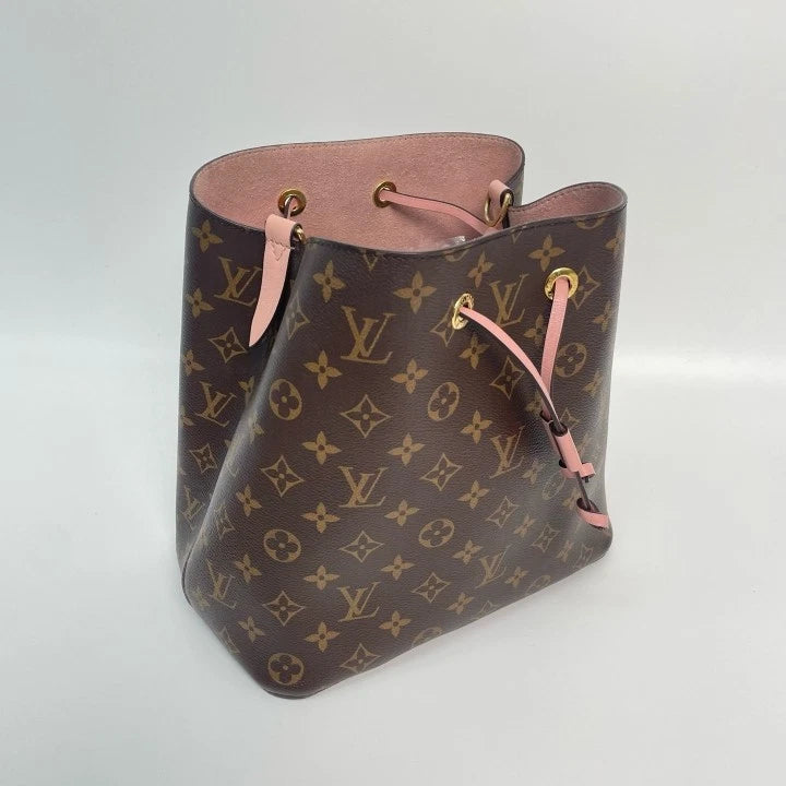 Louis Vuitton NeoNoe Pink Canvas Bucket Bag For Women