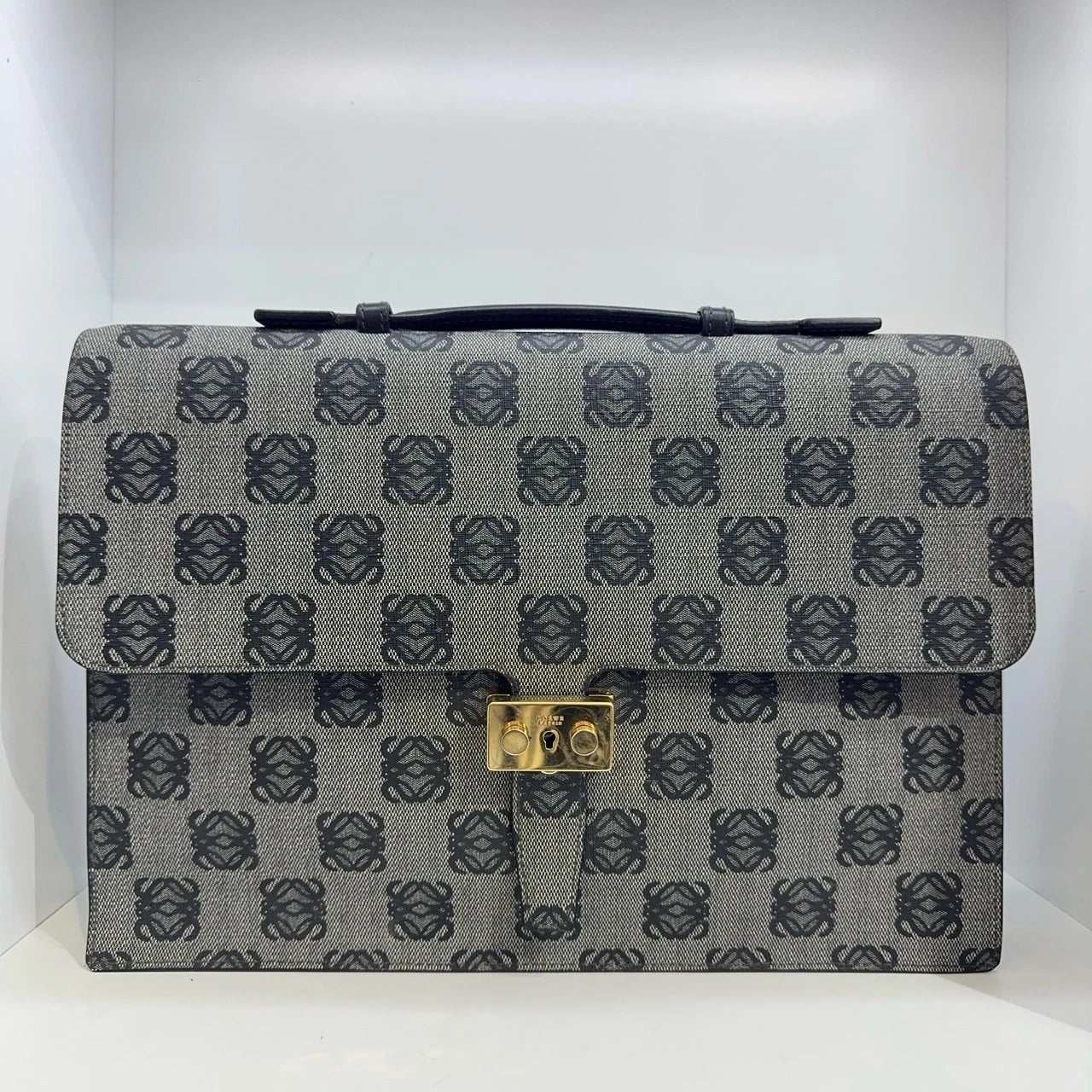 LOEWE Monogram Top Handle Handbag Briefcase For Women