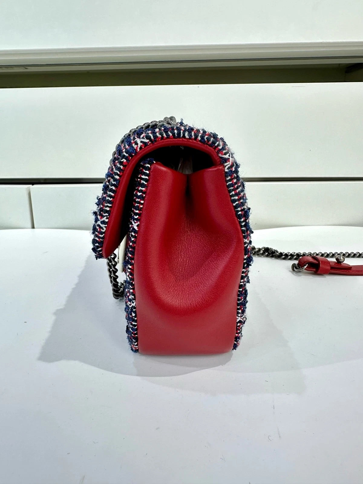 Authentic CHANEL Seasonal Tweed CF Shoulder Bag For Women