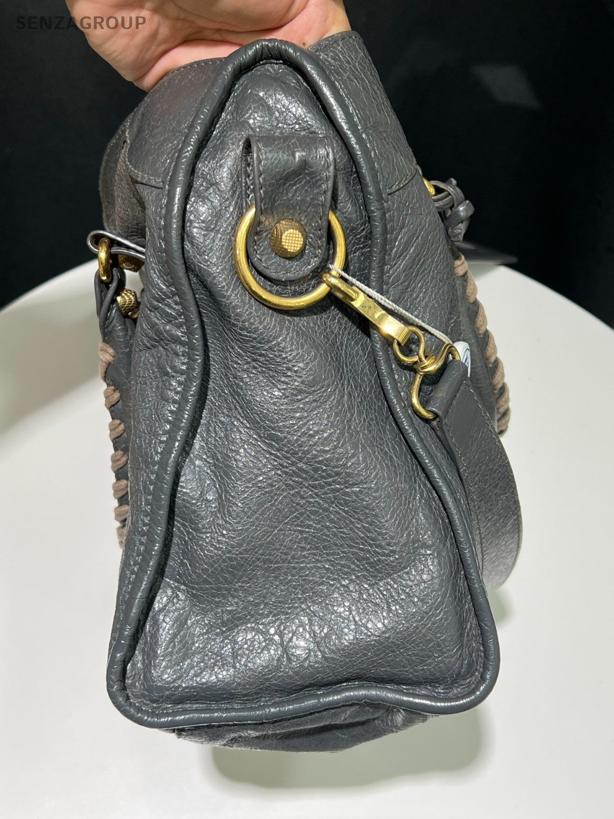 Balenciaga Locomotive bag MM Top Handle 2way Shoulder bag Women Gray
