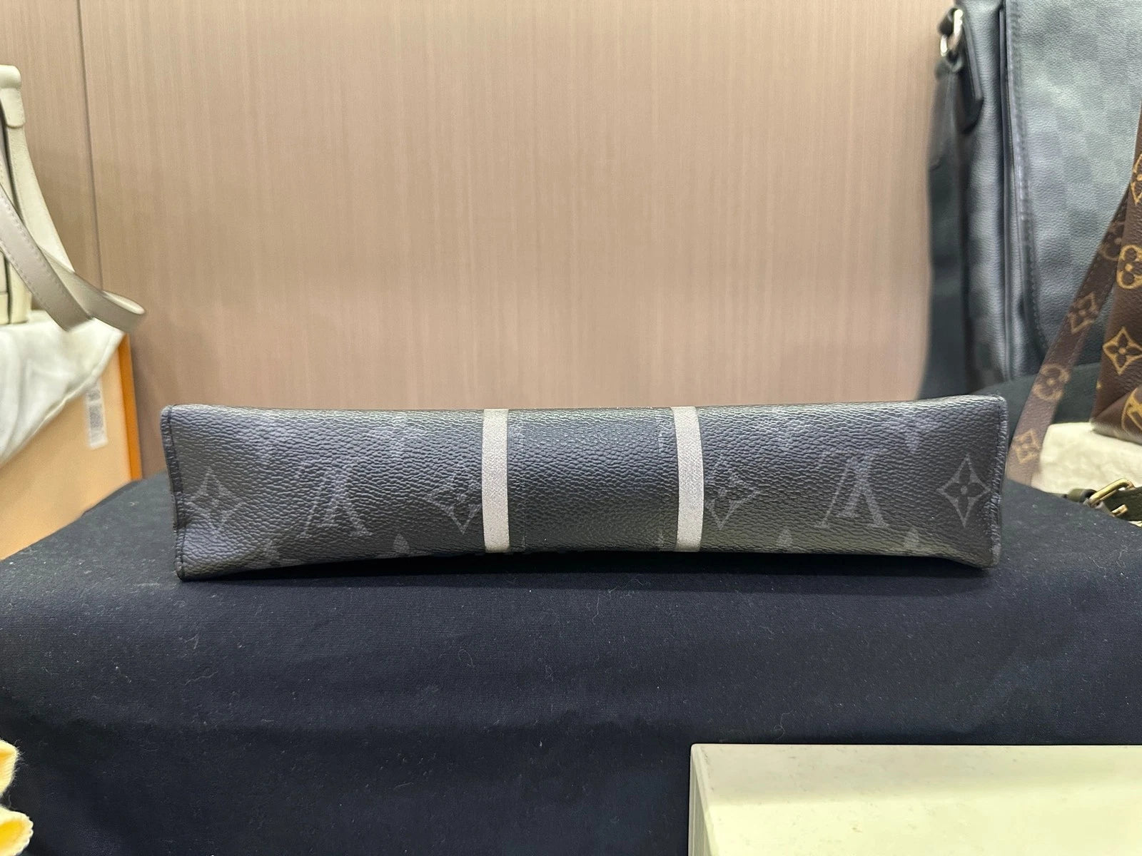 Louis Vuitton x Fragment Black Canvas Clutch For Women