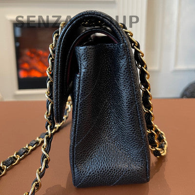 Chanel Classic Flap Small Black Caviar Quilted Chain Shoulder Bag