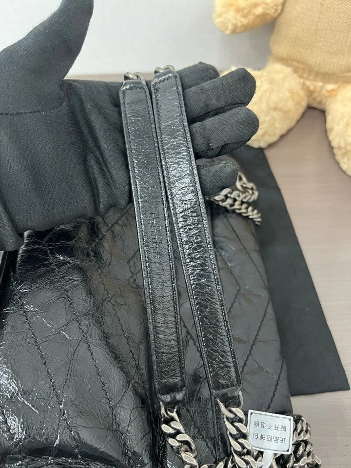 YSL Saint Laurent Black Medium Niki Shoulder Crossbody Bag Women