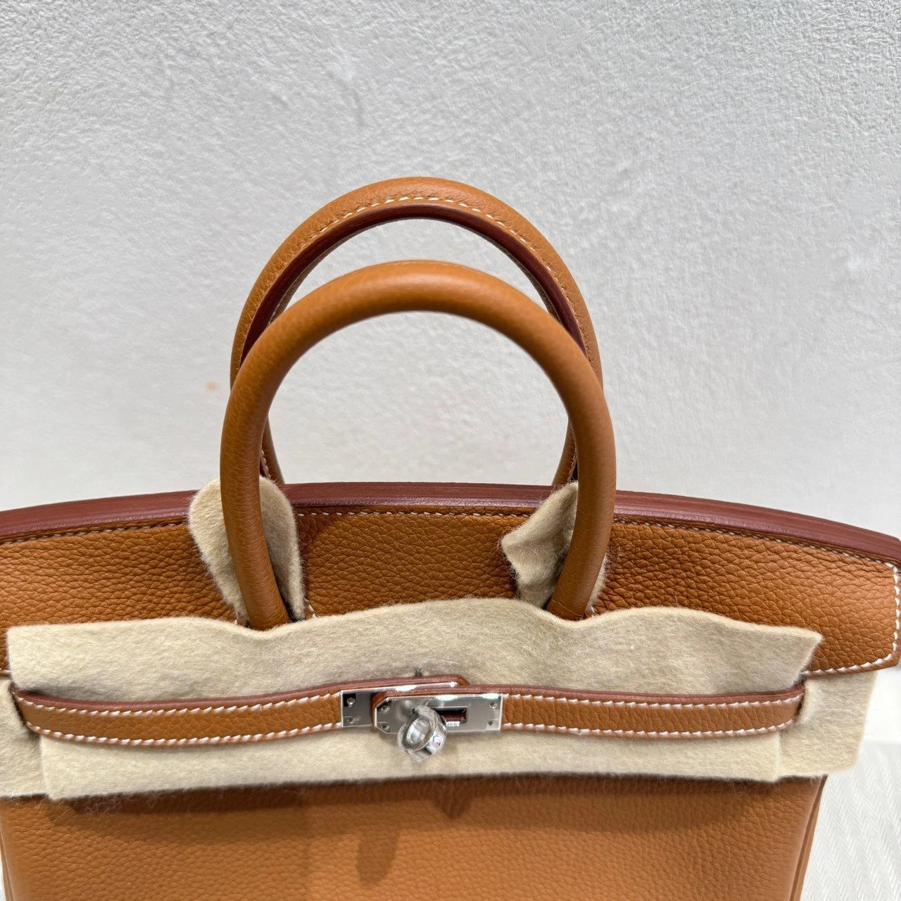 Hermes Birkin25 Togo Leather Brown Handbag For Women