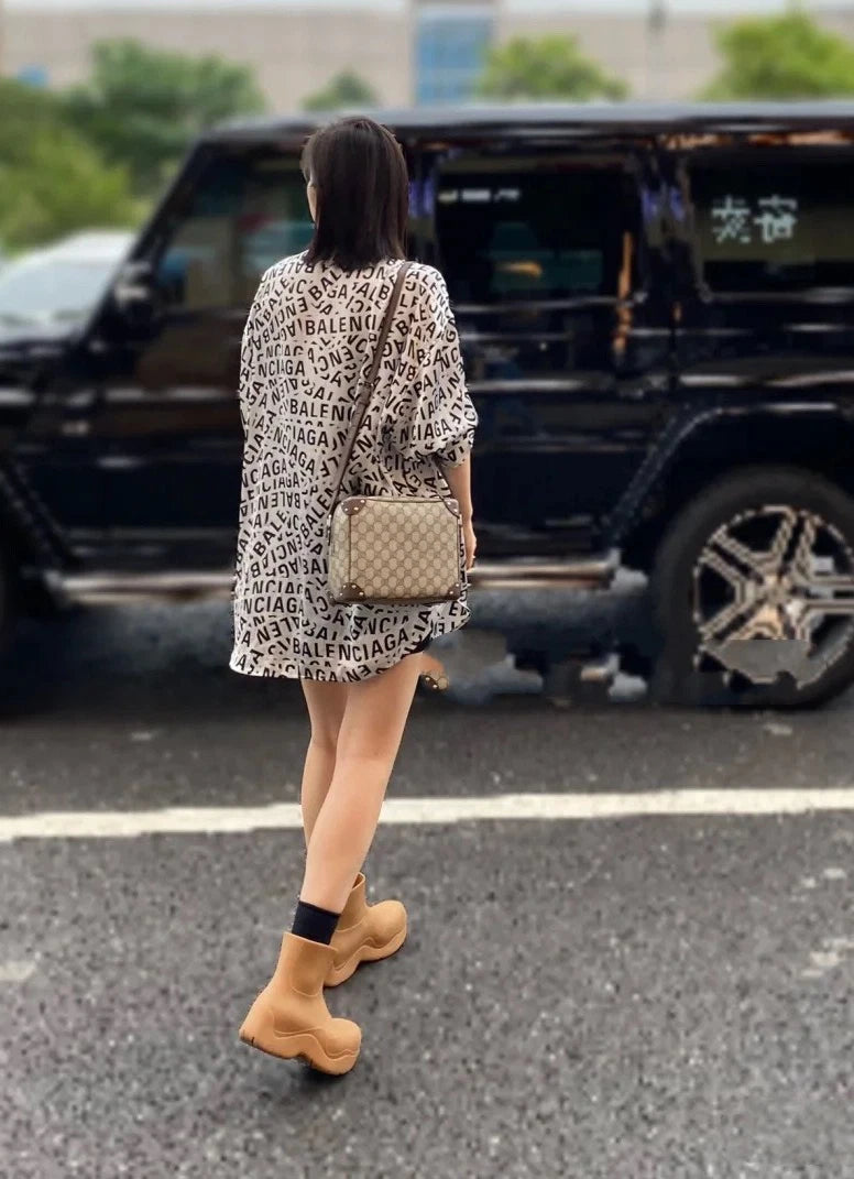 Gucci Monogram Canvas Crossbody Box Bag For Women