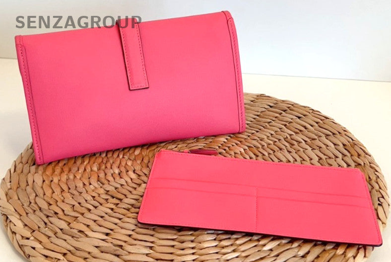 Hermes Jige Duo 20 Handag Pink Swift leather Women DIY Chain