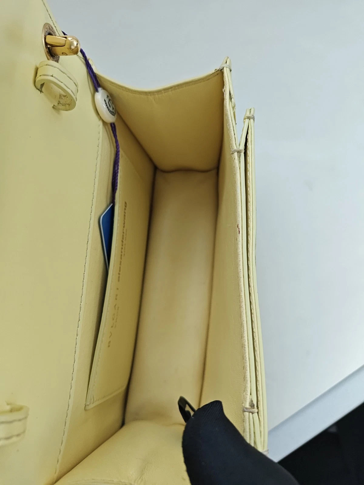 Bvlgari x Alexander Wang Yellow Leather Shoulder Bag For Women