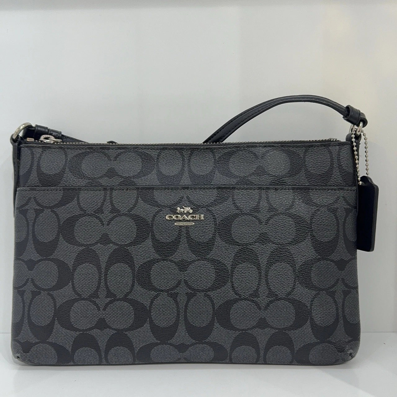 Coach Dark Grey Unisex Shoulder Crossbody Bag For Women