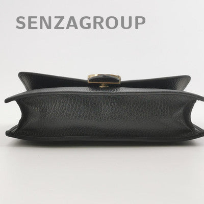 Gucci Black Gold Chain Shoulder Crossbody Bag Women's Fashion Classic
