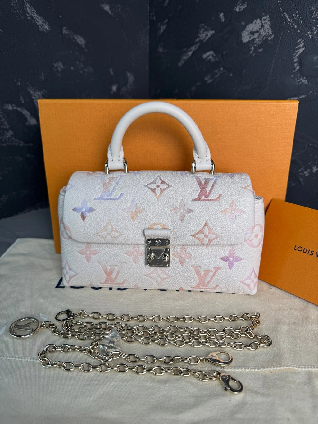 Louis Vuitton Gradient Purple Nano Madeleine Top Handle Bag Women