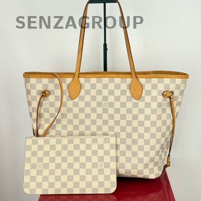 Louis Vuitton Neverfull MM Damier Ebene Tote Shoulder Bag Classic Women