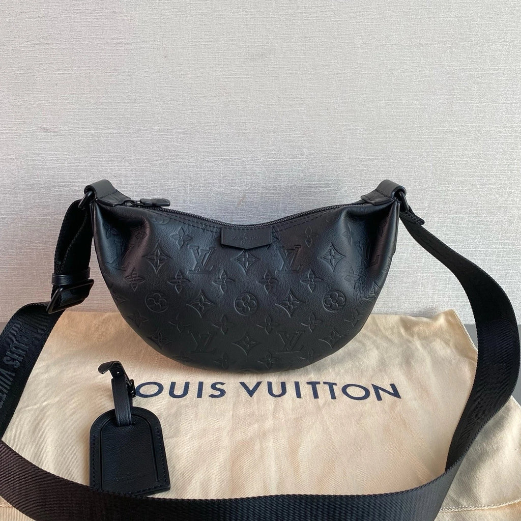 Louis Vuitton Hammock Bag Monogram Black Calfskin Crossbody