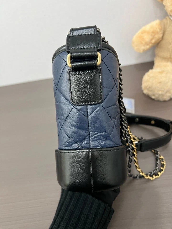 CHANEL Blue Black Small Crossbody Bag For Women
