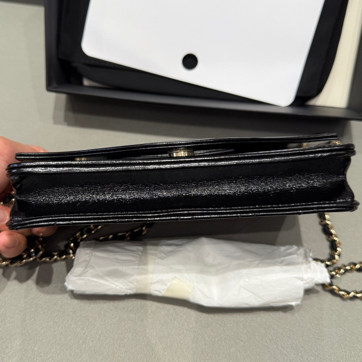 Chanel 24C WOC Quilted Chain Shoulder Crossbody Bag - Women's Fashion