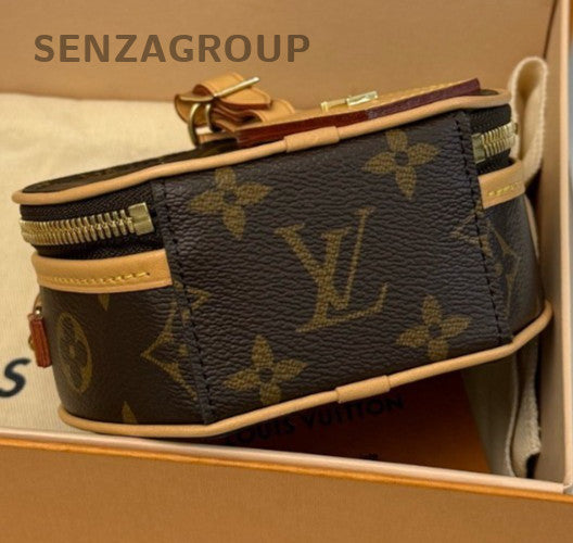 Louis Vuitton Petite Boite Chapeau Mini Monogram Crossbody Brown Women