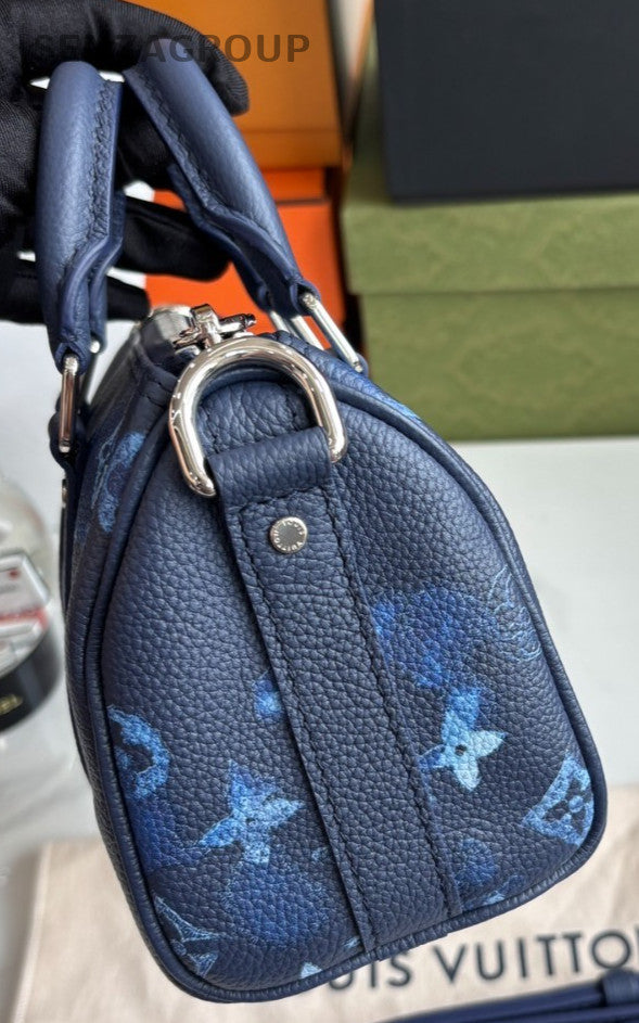 Louis Vuitton Navy Blue Keep All XS 2WAY Crossbody Handbag Almost brand NEW