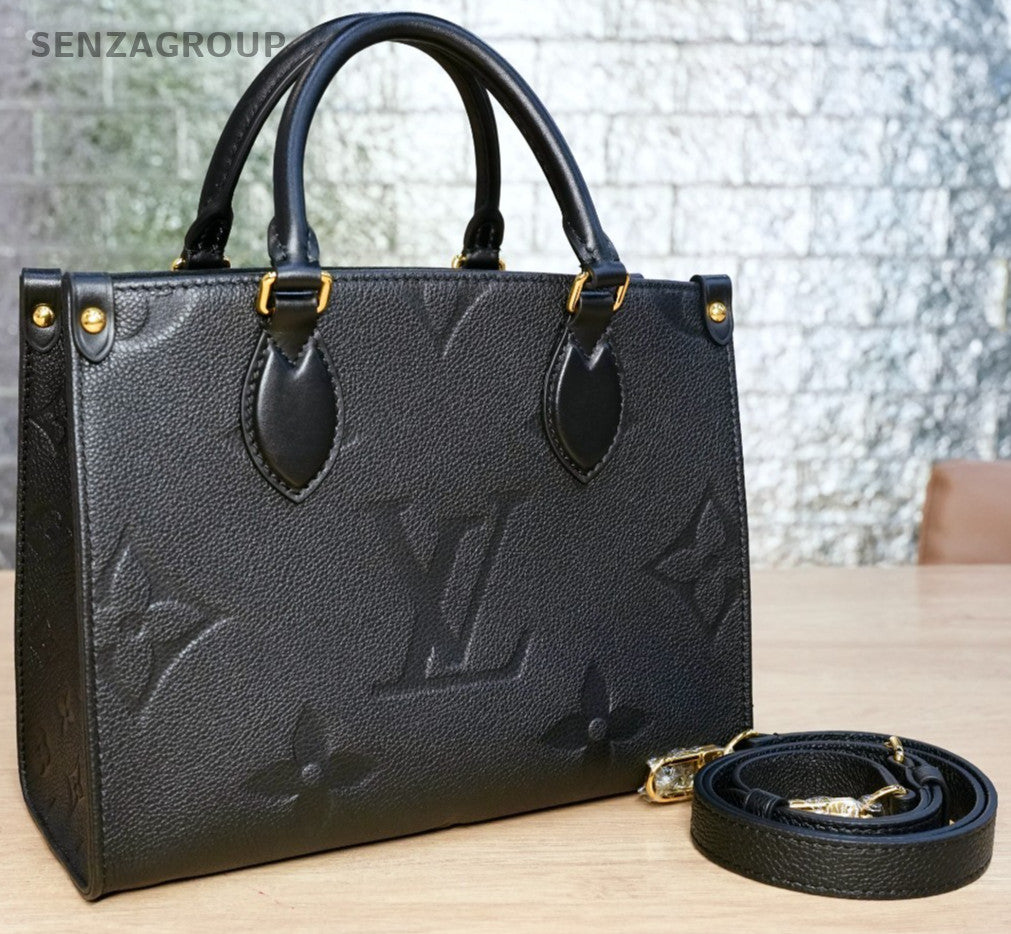 LOUIS VUITTON black Monogram Empriente ON THE GO PM almost brand new