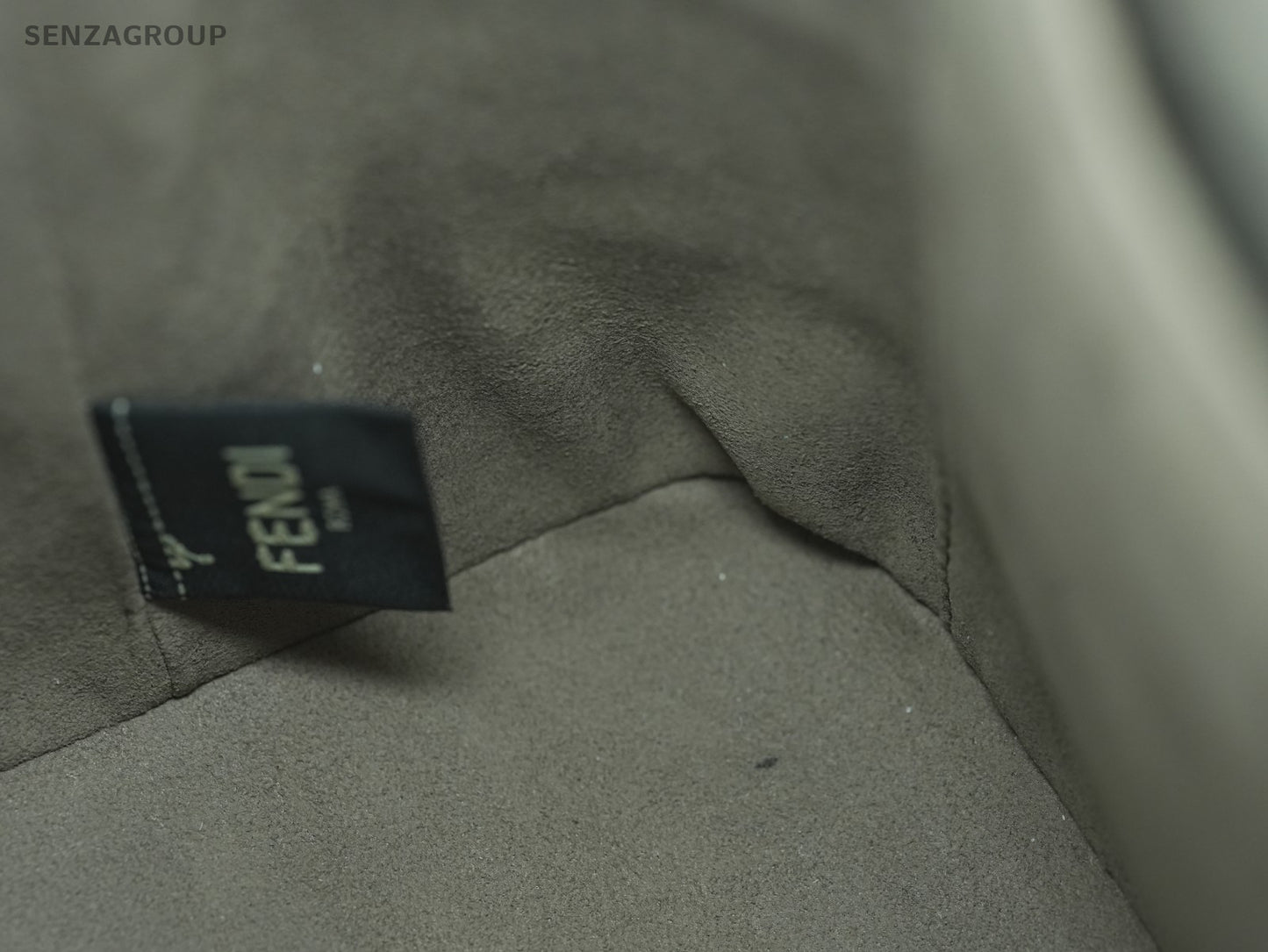 FENDI Classic Logo Bucket Drawstring Shoulder bag Brown