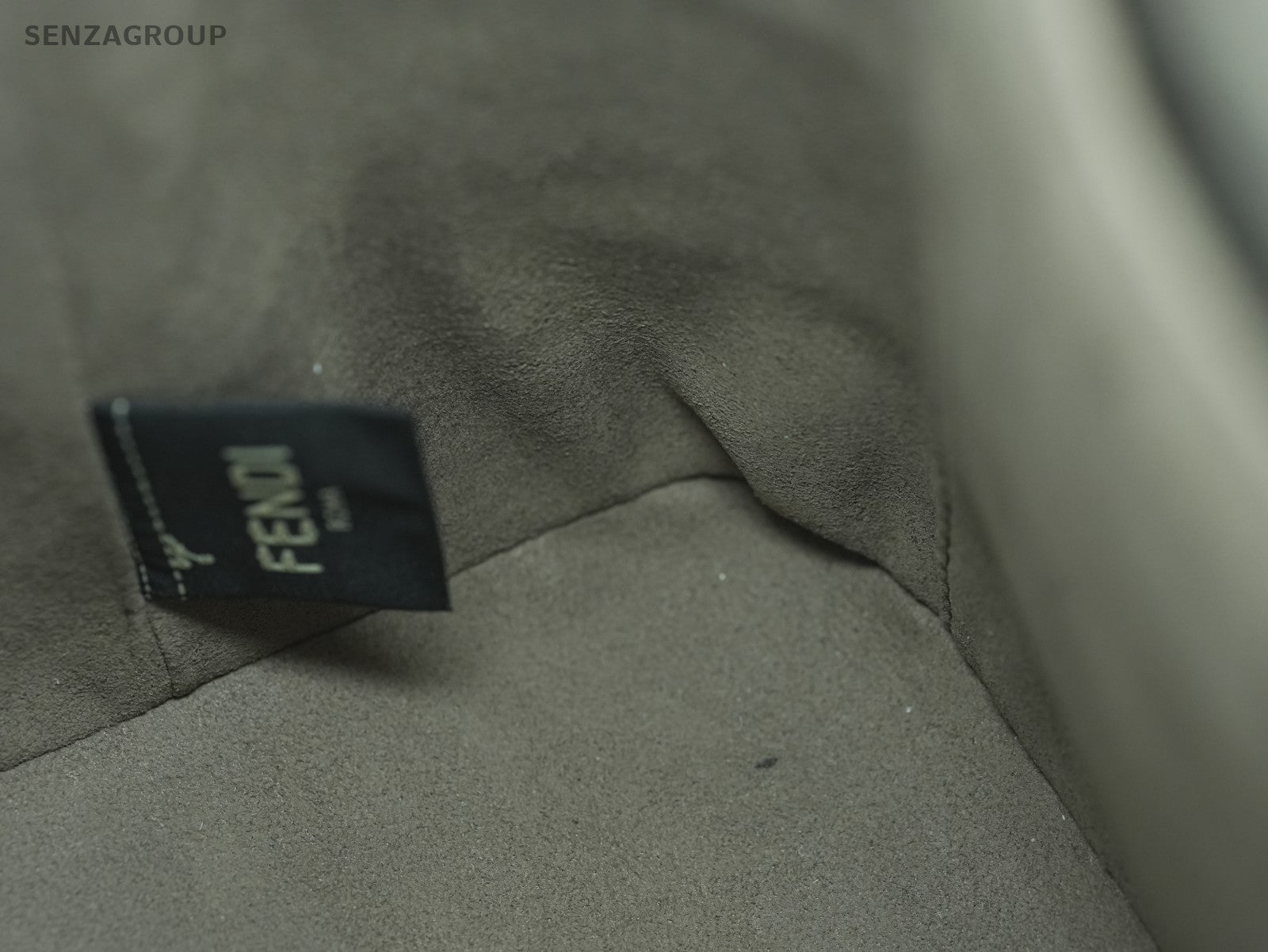 FENDI Classic Logo Bucket Drawstring Shoulder bag Brown