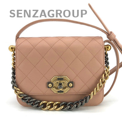 Chanel Cosmopolitan Pink Gold Hardware Tote Shoulder Bag Classic Women