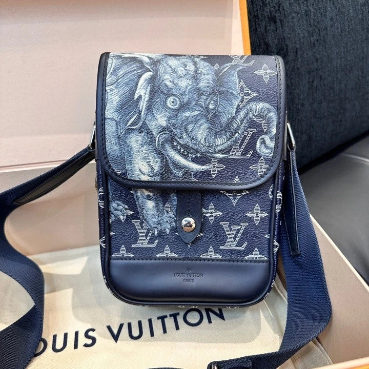 Louis Vuitton Animal Camera Bag Monogram Shoulder Bag Crossbody Unisex Adults D