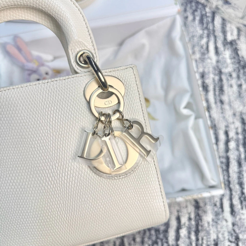 Dior Lady Dior Leather Handbag Excellent