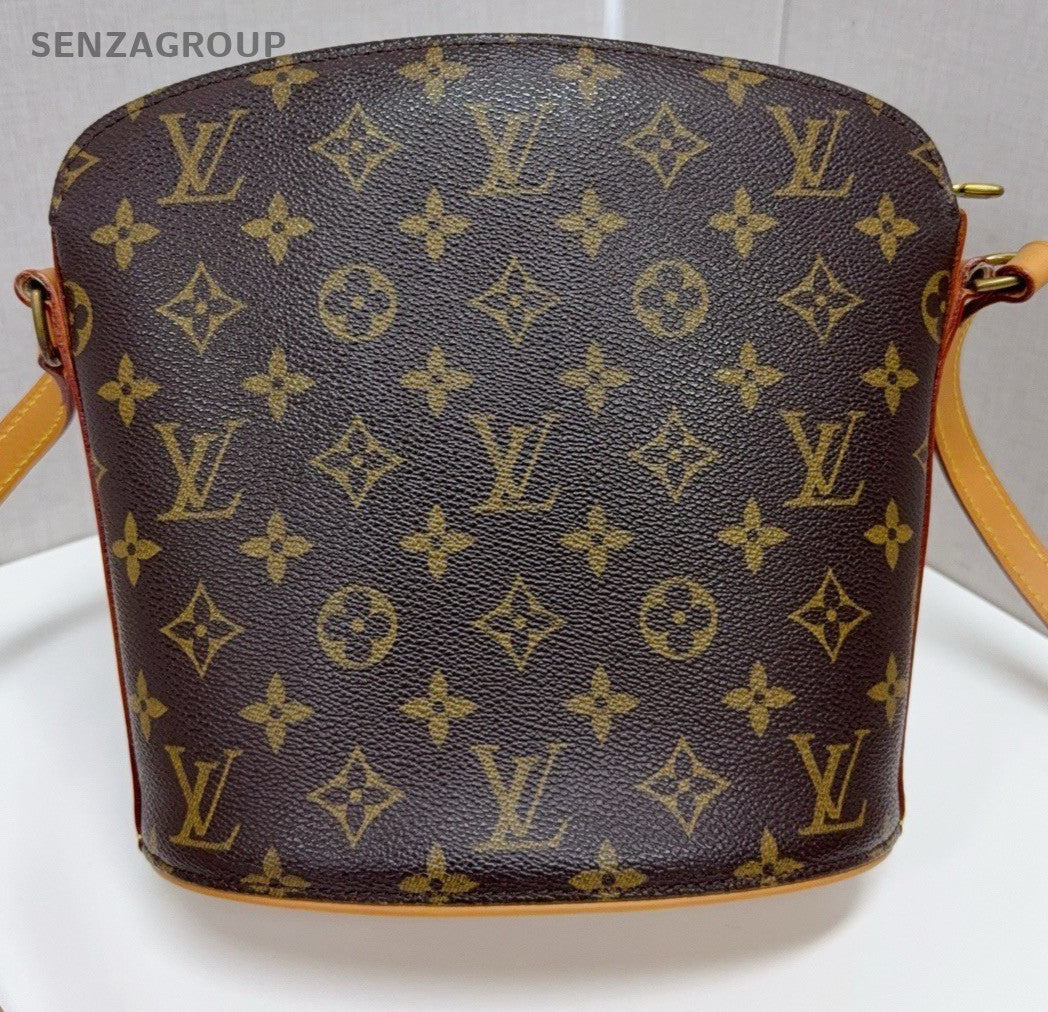 Louis Vuitton Flask Monogram Shoulder Crossbody Bag Brown Women