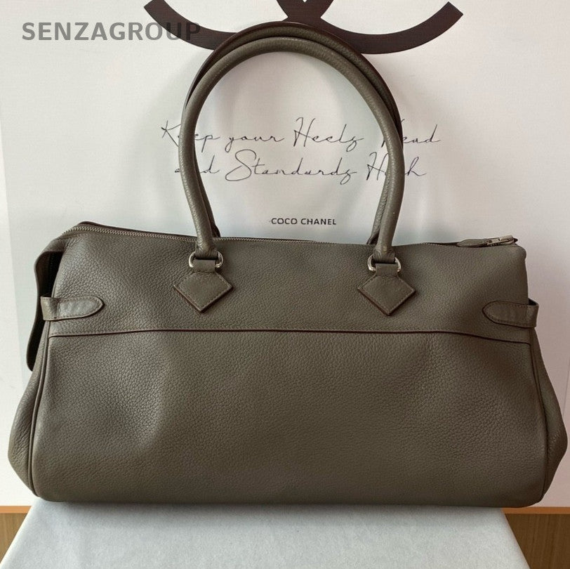 Hermes Altas Shoulder Tote Shoulder Bag Unisex Adults Classic Fashion Silver