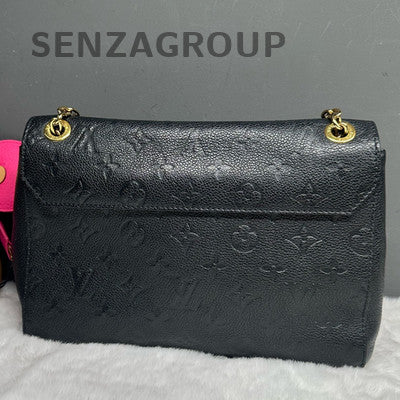 Louis Vuitton Black Gold Monogram Vivienne Medium Chain Crossbody Bag