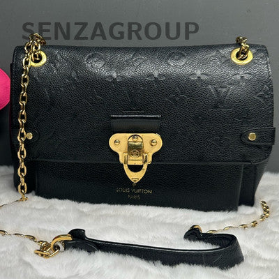 Louis Vuitton Black Gold Monogram Vivienne Medium Chain Crossbody Bag