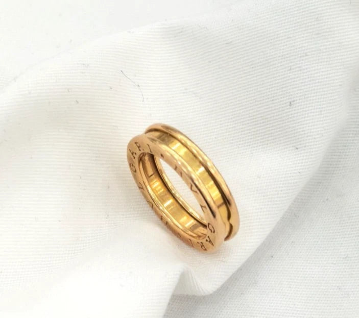Authentic Bvlgari B.Zero1 1 Band Ring 18k Rose Gold Size 51 / US 5.75