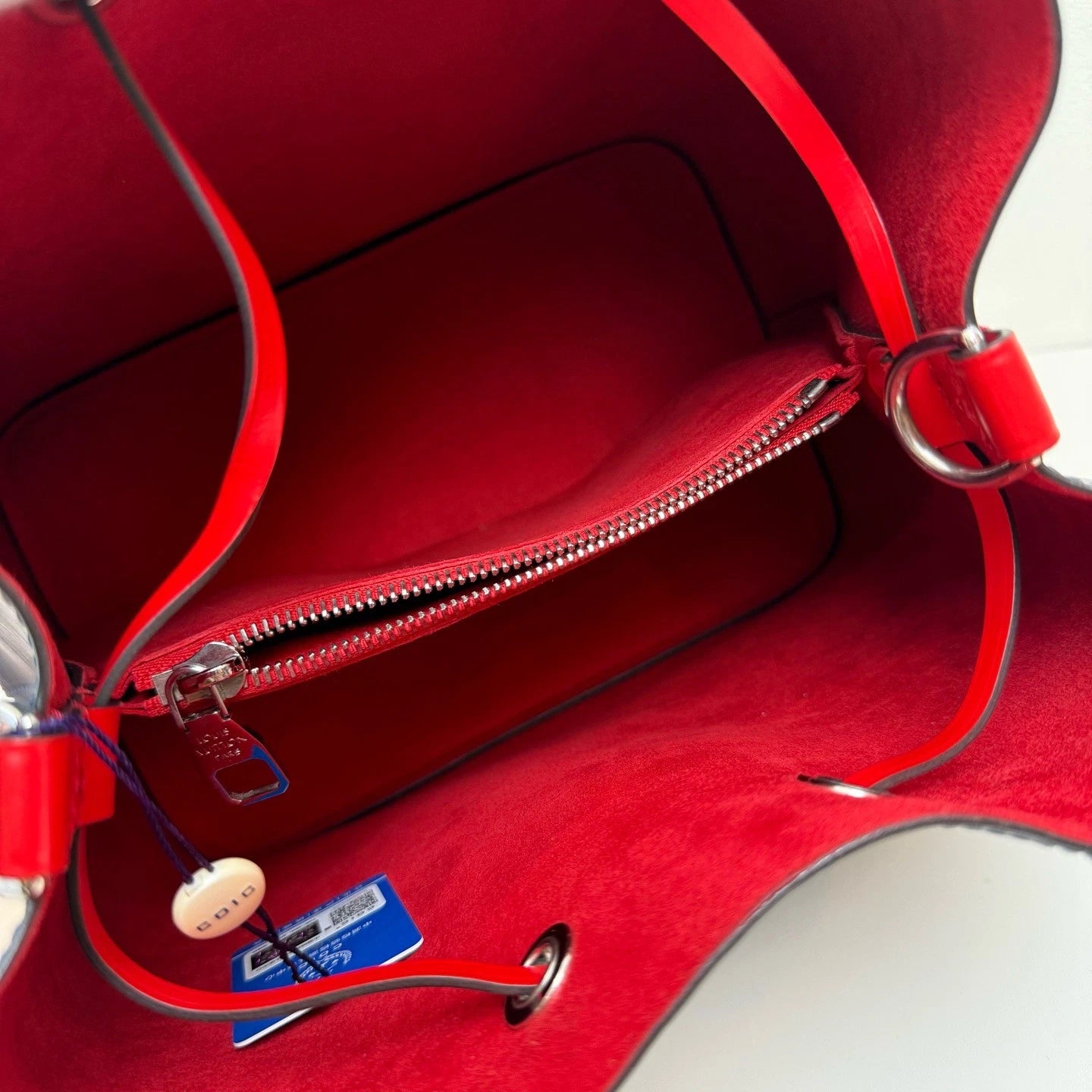 Louis Vuitton NeoNoe Epi Leather Drawstring Bucket Shoulder Crossbody Blue