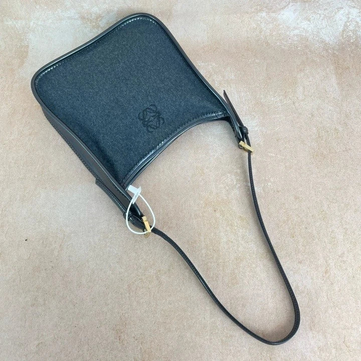 Loewe Gray Vintage Hunting Shoulder Handbag For Women