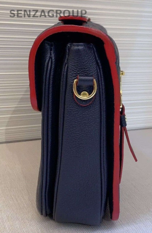 Louis Vuitton Monogram Empreinte Blue Leather Pochette Métis Handbag Crossbody